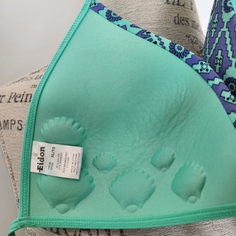 Y2K Aztec Triangle String Bikini Top - Picture 2 of 11